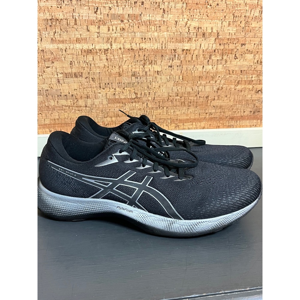 Asics Gel-Excite 8 Men's Running Shoes Black‎ Silver Size US 12.5